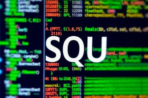 SQL and its Importance in Data Management