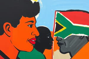 South African Political History Quiz