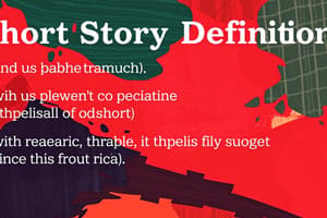 Definitions of Short Story by Scholars