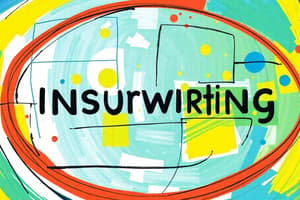 Insurance Underwriting Process Quiz