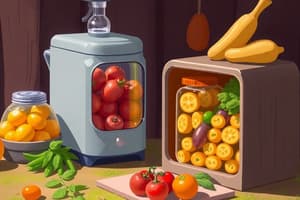 Agriculture and Food Preservation Techniques