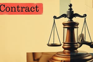 Introduction au droit des contrats