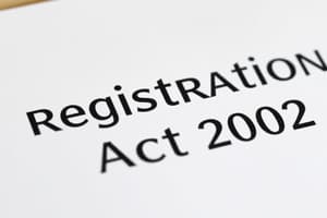 Land Registration Act 2002: Overview