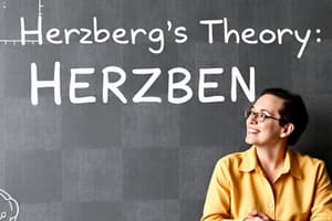 Herzberg's Two-Factor Theory Quiz