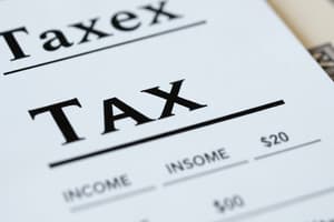 Income and Wages Tax Overview