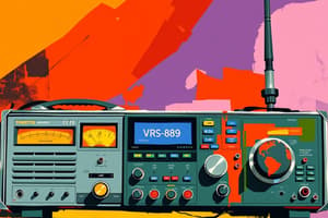 VRS-889 Radio Set Overview