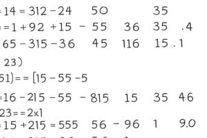 Algebra 2: Chapter 1 Concepts