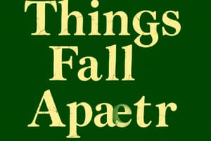 Things Fall Apart: Ch 10-13 Flashcards