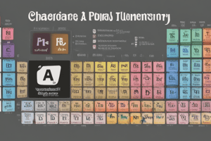 Gr 9 NATURAL SCIENCES: CH  2.1 The Periodic Table