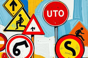 Traffic and Road Signs Vocabulary