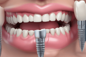 Avoidable and Unavoidable Complications in Dental Implants