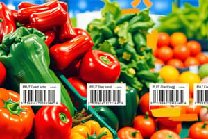 Walmart PLU Codes for Produce