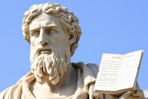 Plato's Simile of the Divided Line Flashcards