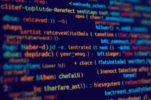 Programming Language Syntax and Semantics Quiz