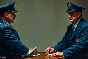 Interviews with Police Officers