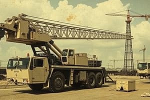 Mobile Cranes and Boom Maintenance