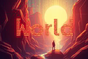 Hello, World! Program