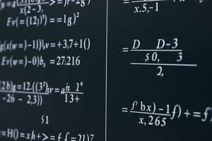 Calculus Derivatives Overview