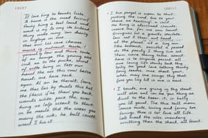 Understanding Diary Entries