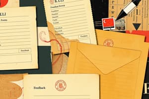 Feedback Forms and Their Components