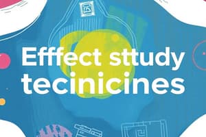 Effective Study Techniques