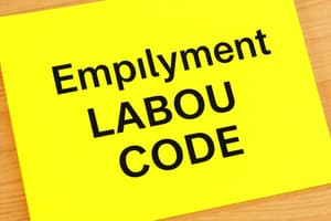 Sources of Employment Law in Canada