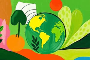 Green Consumption Principles Quiz