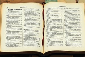 Christianity Canon and New Testament Overview