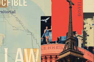 Territorial Principle: Application of Legal Rules