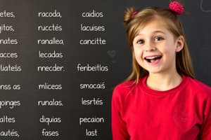 Spanish Reactions Vocabulary