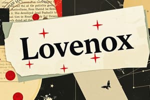 Lovenox Drug Cards Flashcards