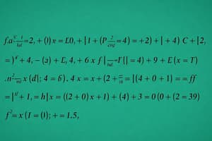 Basics of Math, Algebra, and Calculus