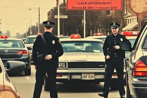 Traffic Stop Procedures and Risk Assessment