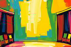 Theatre: Performances and Interior Elements