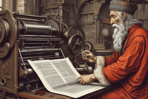 The Invention of Printing Press