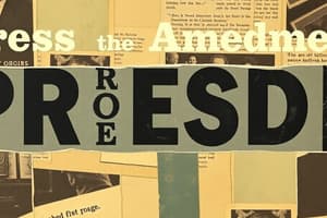 Press Freedom in American History