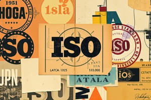 ISO Standards and Certifications Quiz