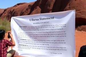 Uluru Statement and Makarrata Commission