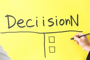 Decision-Making Process Overview