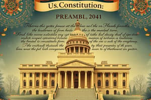 US Government: The Constitution Flashcards