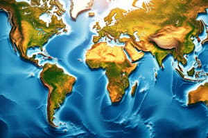 World Map Flashcards: Continents and Oceans