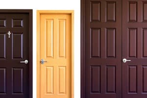 Door Design and Types Quiz