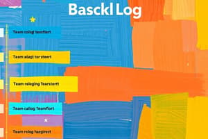 Team Backlog: Agile and Scrum