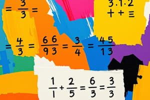 Rational Numbers and Operations Quiz