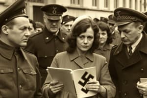 Character Interactions during Nazi Occupation