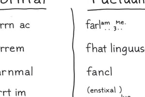 Language Structures and Conventions Quiz