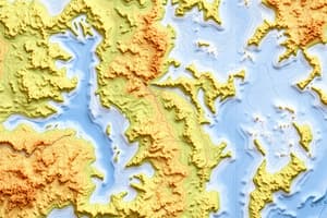 Geology Unit 3 - Topographic Maps Flashcards