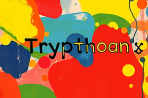 Hormone Classification: Tryptophan Derivatives