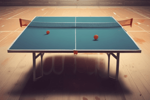 Table Tennis Table Specifications