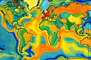 Label the Oceans Map Diagram